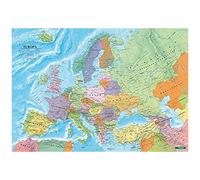 Europa Politisch, Poster 1:6 000 000 Metallbestäbt In Rolle