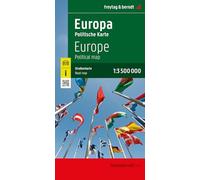 Europa politisch, Straßenkarte 1:3.500.000, freytag & berndt