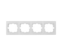 Europa Solera Cadre Horizontal pour 4 Éléments Blanc 296x81x10mm [E3-42962]