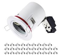 Europalamp - 30BBC20B_NEW - 30 Support Spot BBC RT2012 IP20 Orientable Blanc avec Douille GU10