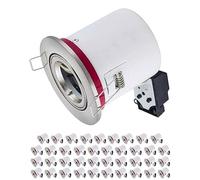 Europalamp - 40BBC20A_NEW - 40 Support Spot BBC RT2012 IP20 Orientable Alu brossé avec Douille GU10