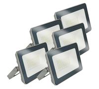 Europalamp - 5 Projecteurs LED 50W ProLine Blanc Froid 6500K Haute Luminosité