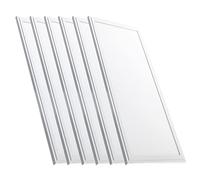 Europalamp - 6 Dalles LED 120x30 cm 40W - Lumière Blanc Froid 6000k 3600Lm Haute Luminosité - Diffuseur Réducteur d'Éblouissement et d'Inconfort - Adaptation aux Faux Plafonds Sans Modification