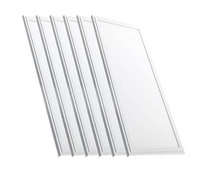 Europalamp - 6 Dalles LED 120x30 cm 40W - Lumière Blanc Froid 6000k 3600Lm Haute Luminosité - Diffuseur Réducteur d'Éblouissement et d'Inconfort - Adaptation aux Faux Plafonds Sans Modification