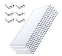 Europalamp - 6DL12030-02+cadre_NEW - 6 Dalles LED 40W 120x30 PMMA Blanc Neutre 4000k + 6 Kits de pose en saillie