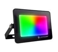 Europalamp - Projecteur LED RGB 30W Multicolore - 2850 Lumens, IP65 Étanche, Éclairage Extérieur avec Télécommande, Spot LED pour Jardin, Terrasse, Fête, Façade