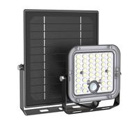 Europalamp - Projecteur LED Solaire 10W - 1400 Lumens, Détecteur de Mouvement, Étanche IP65, Éclairage Extérieur avec Capteur, Lampe de Sécurité Autonome pour Jardin, Terrasse, Garage