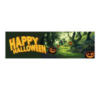 EUROPALMS Bannière Halloween, forêt hantée, 300x90cm