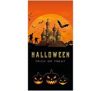 EUROPALMS Bannière Halloween, maison hantée, 90x180cm