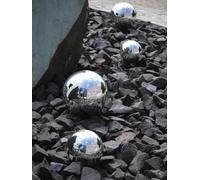 EUROPALMS Boule de décoration 10cm, argent 4x