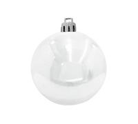 EUROPALMS Boule de décoration 10cm, blanc 4x