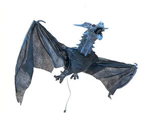 EUROPALMS Dragon Volant d'halloween, 120 cm | Dragon animé à Suspendre
