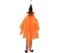 EUROPALMS Figurine d'Halloween fantôme avec chapeau de sorcière, 150cm