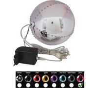 EUROPALMS LED Boule de neige 15cm, rose