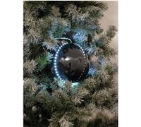 EUROPALMS Led boule de neige 8cm, noir 5x G