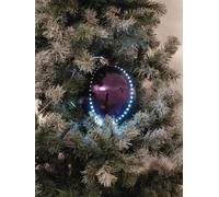 EUROPALMS LED Boule de neige 8cm, violet 5x