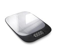 EUROPAPA® Balance De Cuisine NumÉRique, Balance En Grammes 1G/5KG Avec Grand ÉCran LCD, Balance Alimentaire Avec 5 UnitÉS De Mesure, Fonction Tare, Noir