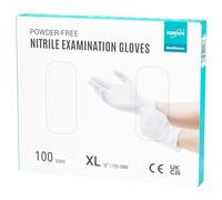EUROPAPA® Lot de 100 gants jetables en nitrile sans latex non stériles sans latex
