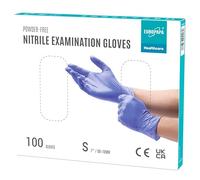 EUROPAPA® Lot de 100 gants jetables en nitrile sans latex non stériles sans latex