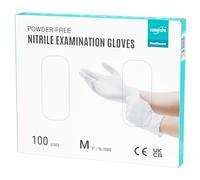 EUROPAPA® Lot de 100 gants jetables en nitrile sans latex non stériles sans latex