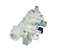 Europart 10030174 Vanne d'arrivée magnétique avec protection anti-débordement 3 voies pour sèche-linge Indesit C00110331 et Bauknecht 482000022812