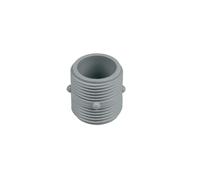 Europart Raccord de tuyau d'alimentation 0,5 k double mamelon 2 x 3/4" filetage extérieur en plastique gris