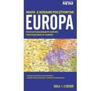 Europe 1:5 200 000 Carte avec codes postaux