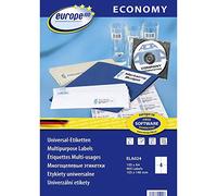 Europe 100 étiquettes pour inkjet laser copieur, 105x148,5mm averyzweck ela024 G