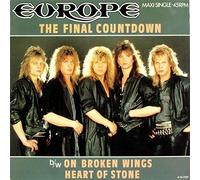 Europe (2) - FINAL COUNTDOWN 12" SINGLE DUTCH EPIC 1986 3 TRACK B/W ON BROKEN WINGS AND HEART OF STONE (A127127) PIC SLEEVE