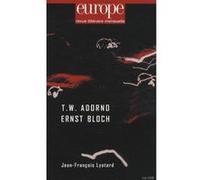 Europe adorno/ernest bloch n949 mai 2008 Collectif (Auteur)