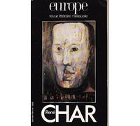 Revue Europe, n° 705-706 : René Char