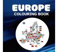 Europe colouring book: National flags of Europe | 8.5 x 8.5 inches | 51 colouring pages | Gift for kids, teens and adults