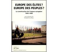 Europe des élites, Europe des peuples ? La construction de l'espace - Stéphane Michaud - Presses De La Sorbonne Nouvelle - broché - Essai