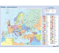 Europe - division politique. Carte en tube