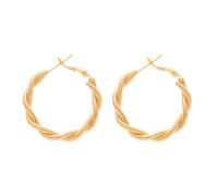 Europe et les États unis tempérament grande oreille wrap haute sens lumière luxe hoop boucles d'oreilles titane acier vent froid boucles d'oreilles