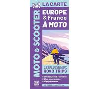 Europe & France à moto, la carte: Les plus beaux road trips