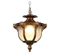 Europe Lanterne En Verre Décoration De Jardin Lampe Suspendue De Sécurité Étanche Plafonnier Extérieur Allée Balcon Lustre Rétro Clôture Extérieure Villa Parc E27 LED Lustre,lampes pour le salon
