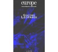 Europe leopardi giacomo n830 n831 Tome 829 - - Collectif - Revue Europe - broché - Livre