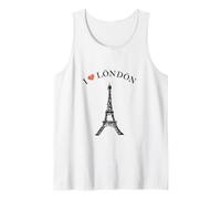 Europe Londres Grande-Bretagne Tour Eiffel Paris France Débardeur