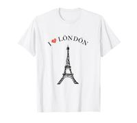 Europe Londres Grande-Bretagne Tour Eiffel Paris France T-Shirt