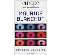 Europe maurice blanchot n940/941 aout septembre 2007 Collectif (Auteur)