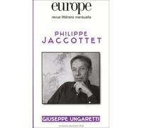 Europe philippe jaccottet 955/956 novembre decembre 2008 Tomes 955-956 - Collectif - Revue Europe - broché - Revue