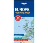 Lonely Planet – Carte de planification Europe – en anglais – 1re édition