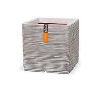 Europe - Pot carré Rib NL - 30x30 - Ivoire