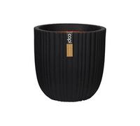 Europe - Pot de fleurs boule Tube NL - Noir - 35x34 - Pot de fleurs pour l'intérieur et l'extérieur - KBLT932