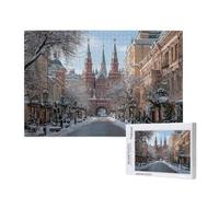Europe Puzzle 500 Pièces Adultes Puzzle Église Classique, Activite Manuelle Adulte, Puzzles de Jeu Stimulants, Puzzles Impossible, Enjoy Activités de défi Familial pour Ies Soirées de Jeu,p662t