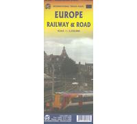 Europe railway & road travel map 1/3350000 - Collectif - Itm Publishing - broché - Atlas / carte