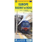 EUROPE RAILWAY & ROAD TRAVEL MAP
