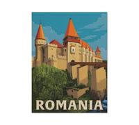 Europe - Roumanie,1000 Pièces Puzzles - Jeux Éducatifs Jouets Joli Cadeau Assemblage Puzzles pour Adultes(38x26cm)-BL87
