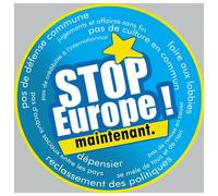Europe Stop (15x15cm) - Sticker/Autocollant
